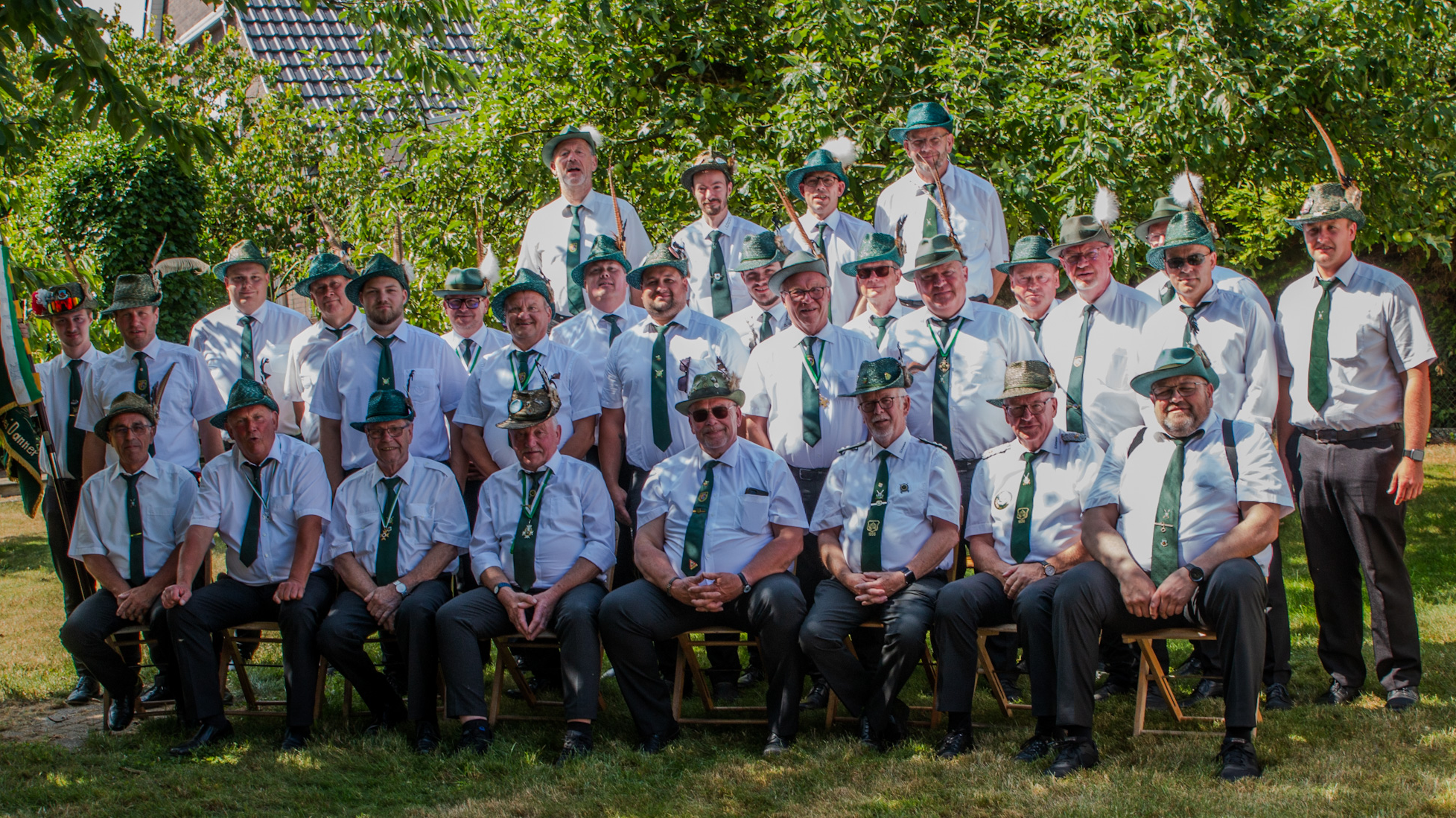 Gruppenbild 05. Kompanie „Dei Danner“ I. Zug, Schützenverein Lohne